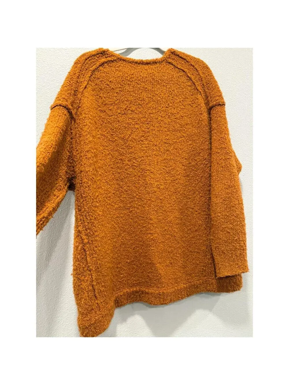 Free People Oversized Nubby V-Neck Sweater; NWOT